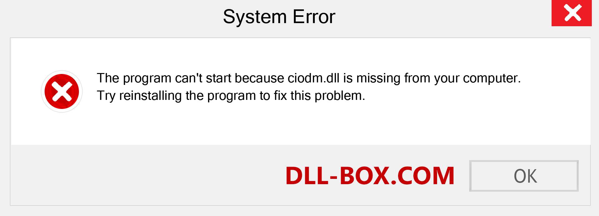  ciodm.dll file is missing?. Download for Windows 7, 8, 10 - Fix  ciodm dll Missing Error on Windows, photos, images